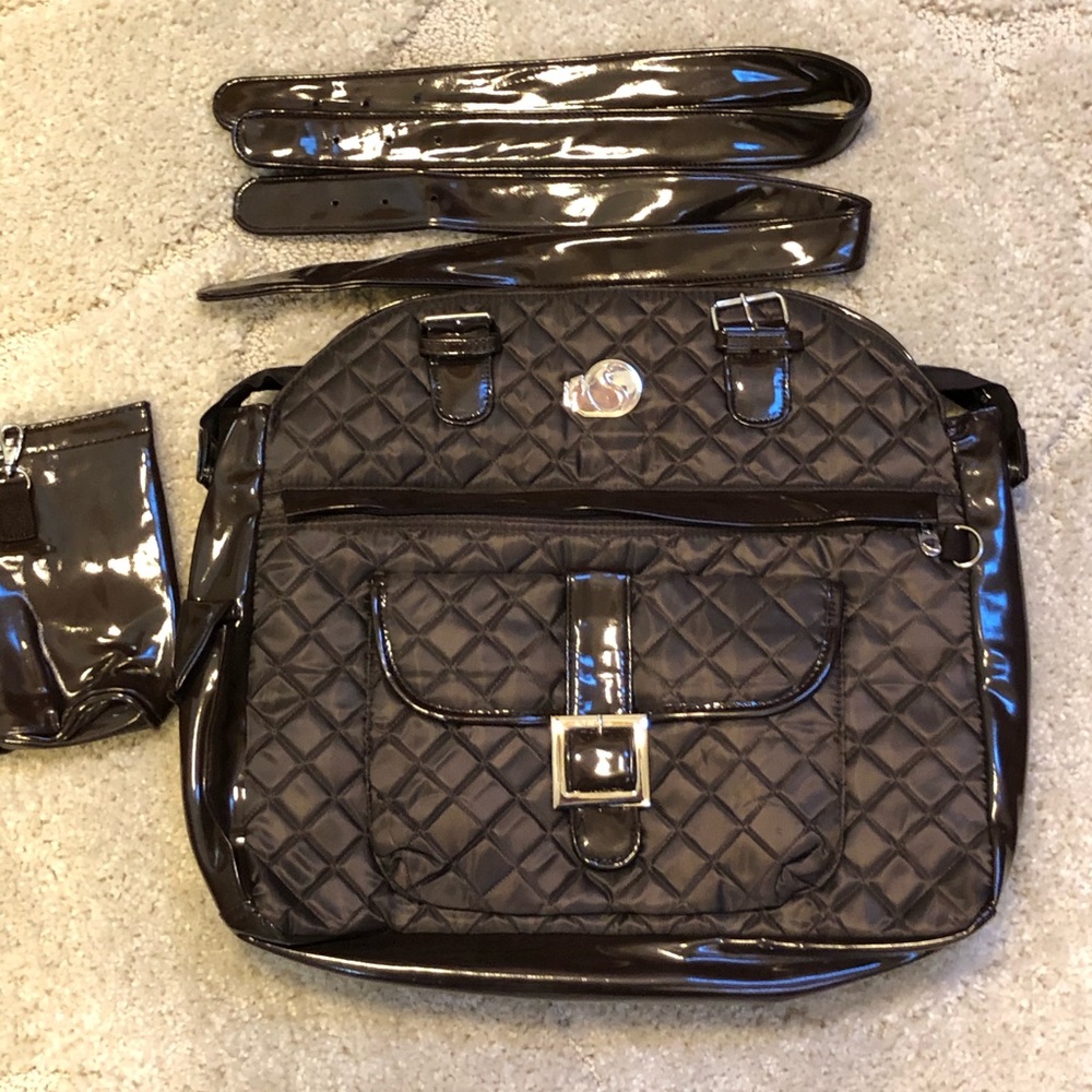 Whak Sak Brown Quilted Ultimate Tote NWOT